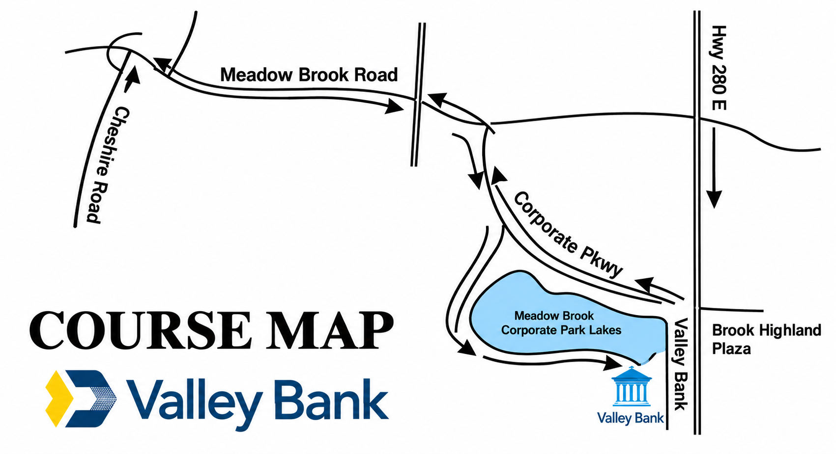 Meadow Brook Run course map